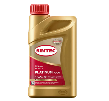 Масло моторное Sintec Platinum 7000 5W-30 A3/B4, SL/CF синтетическое 1л Масло моторное Sintec Platinum 7000 5W-30 A3/B4, SL/CF синтетическое 1л